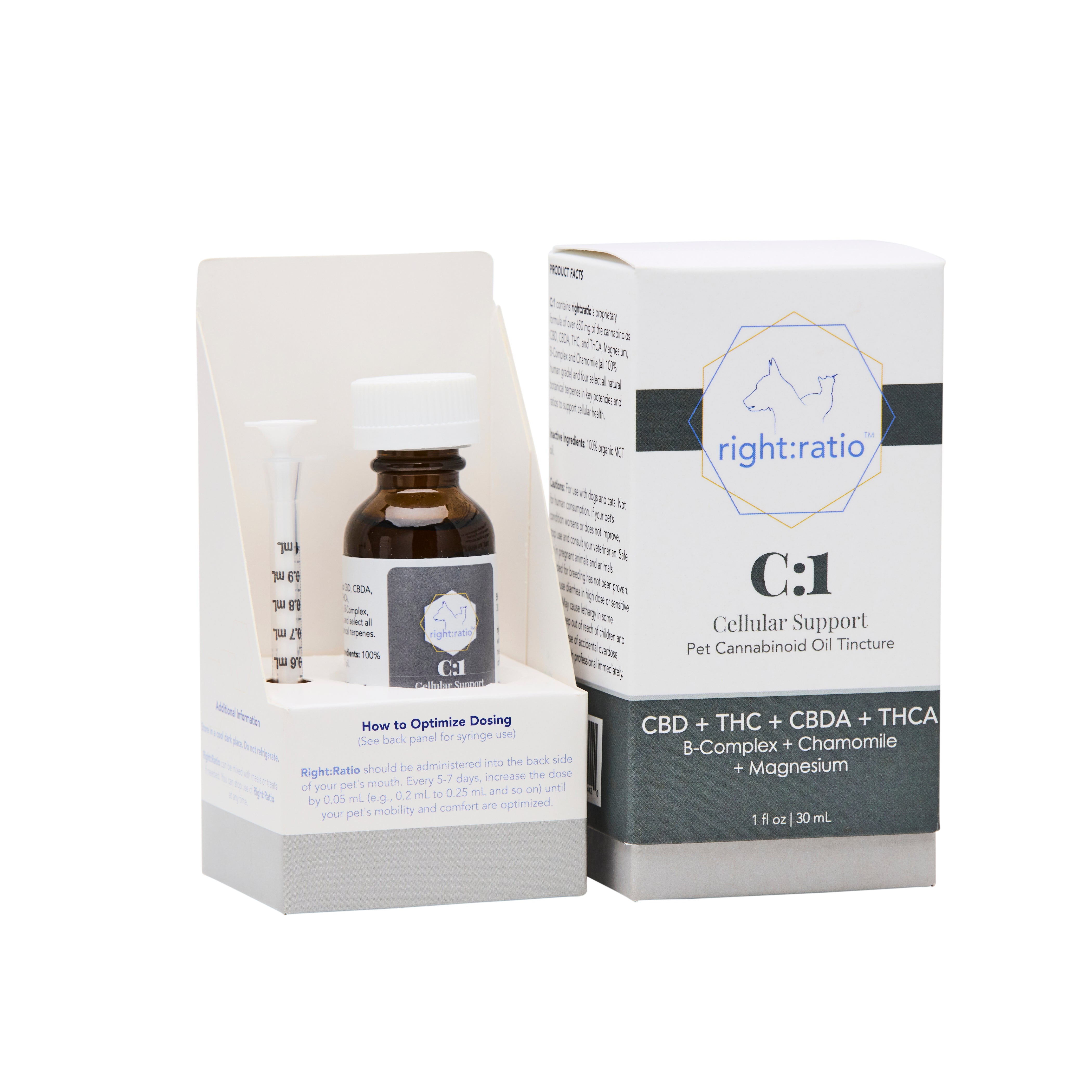 C:1 - Natural CBD Cellular Health Support for Pets – Right:Ratio