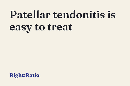 Patellar tendonitis is easy to treat